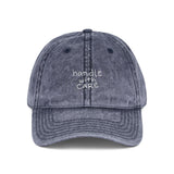 washed dad hat side angle, blur society