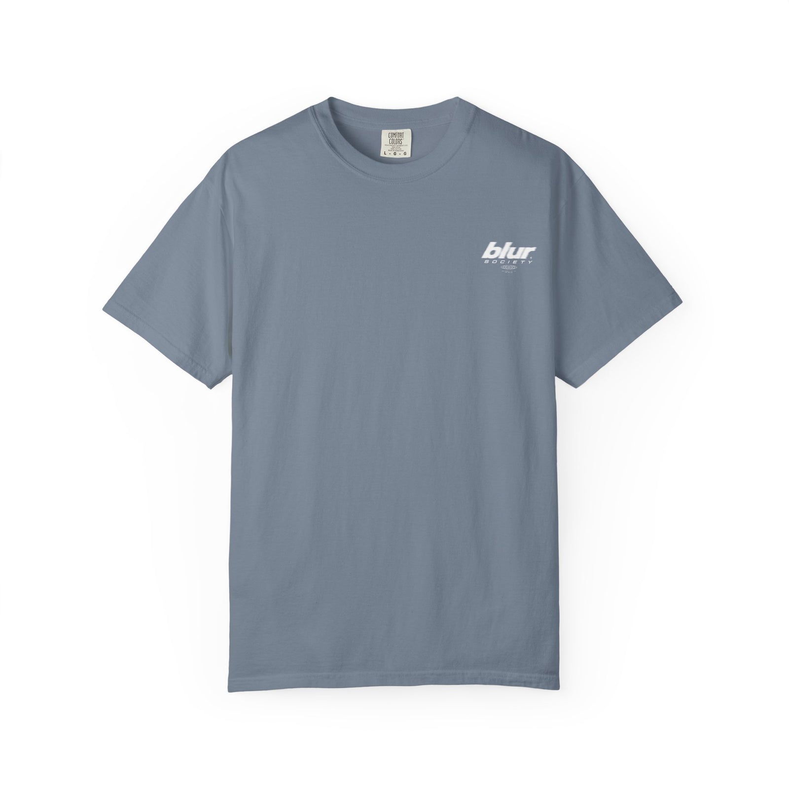 blue jean front, handle with care tee