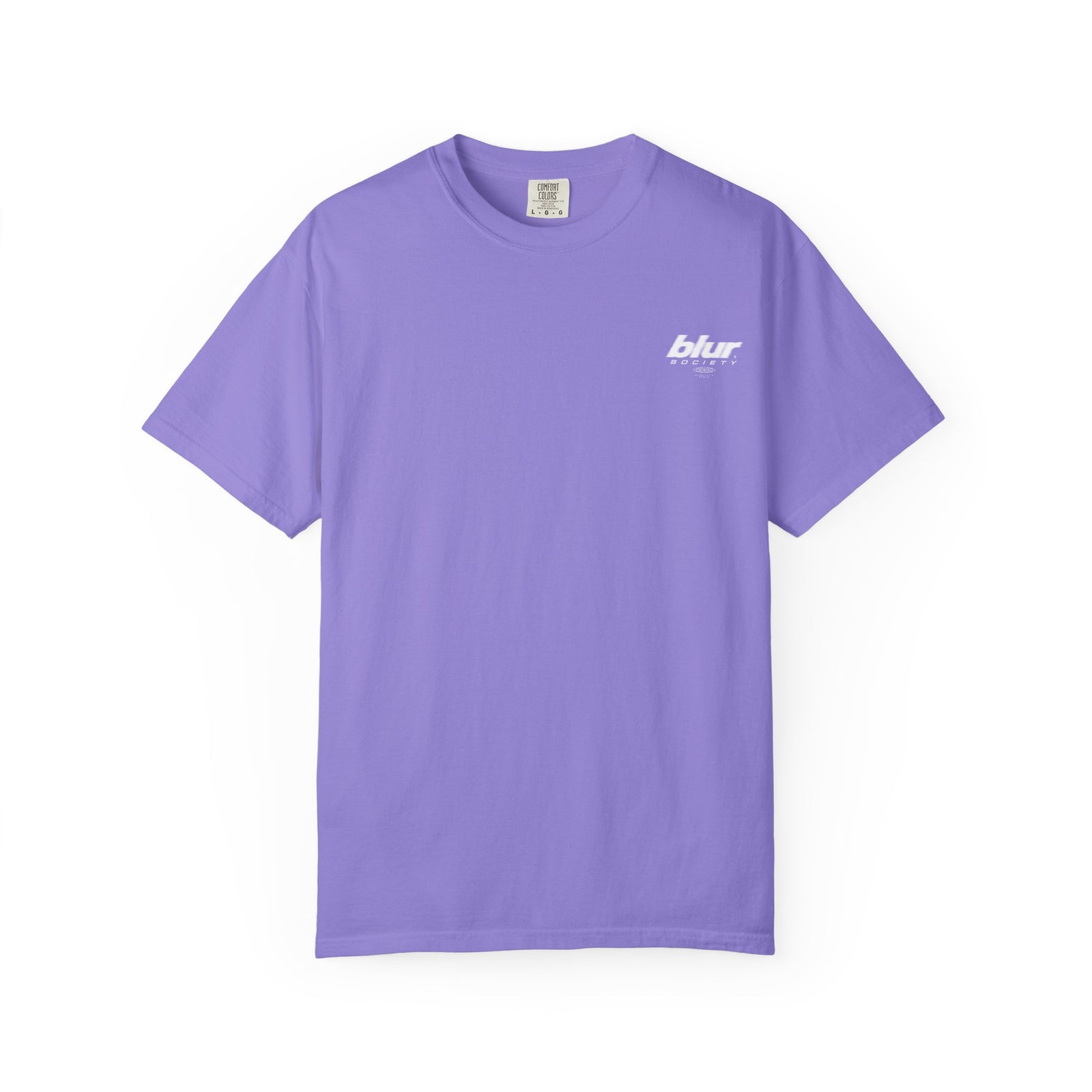 violet front, handle with care tee