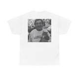white back, i hate everyone cat tee